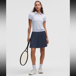 Brand new Lululemon Pleated High-Rise Knee-Length Tennis Skirt-Club Blue